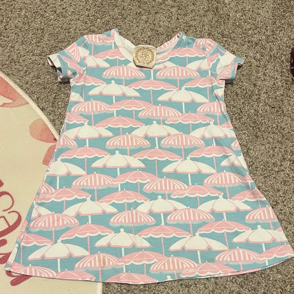 The Beaufort Bonnet Company Pink and Blue Umbrella Dress